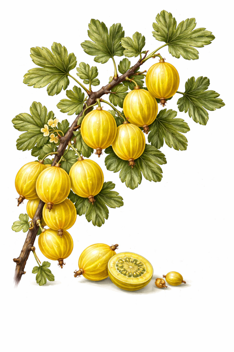 Groseillier à maquereaux ‘Hinnonmaki jaune’