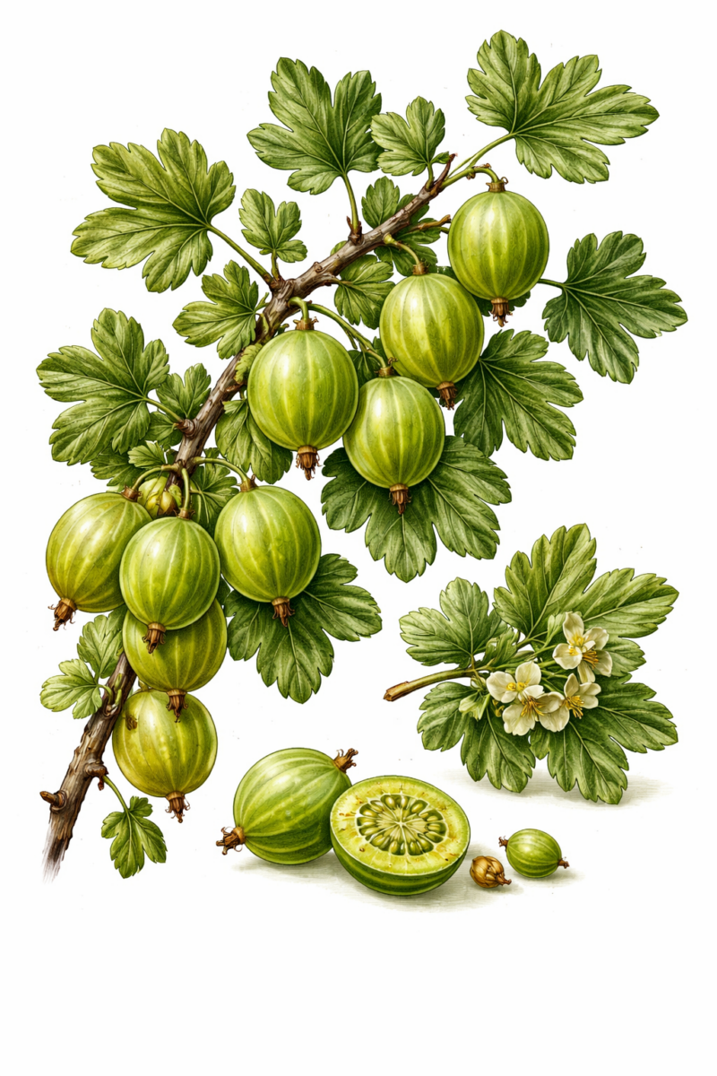 Groseillier à maquereaux ‘Hinnonmaki vert’